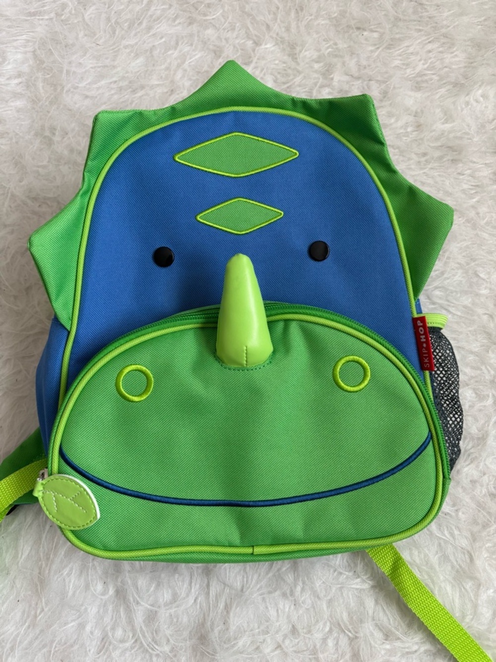 Skip Hop Bright Blue and Green Dinosaur Toddler Backpack